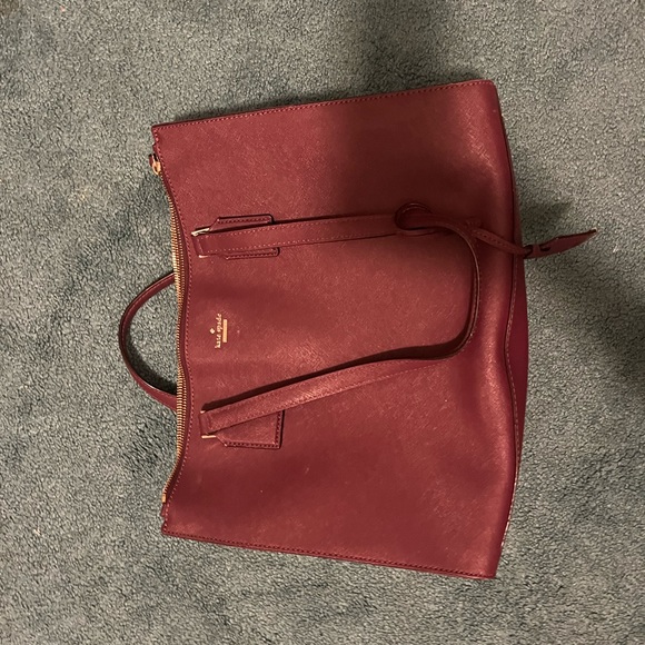 Kate Spade authentic maroon purse - Picture 2 of 16